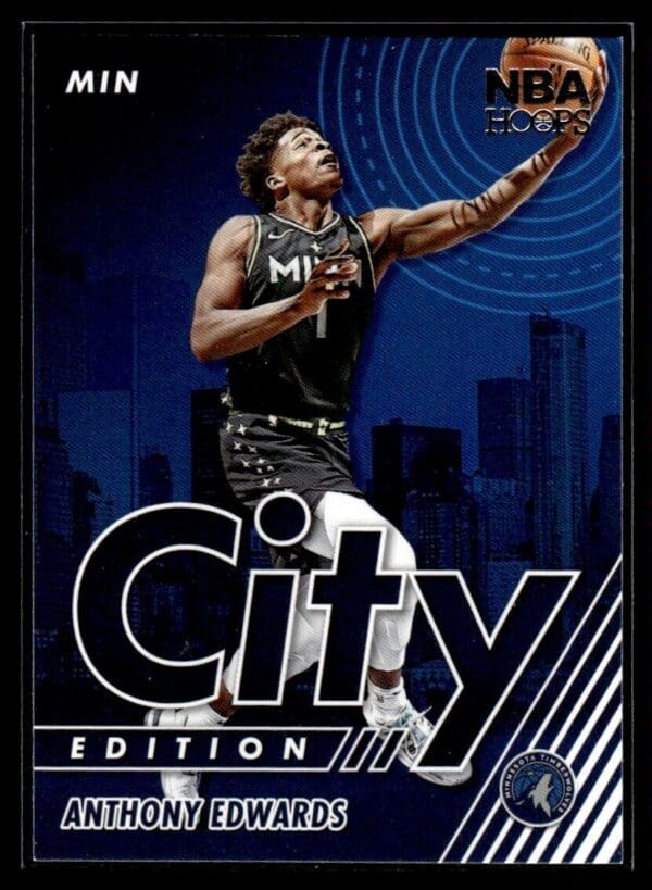 2021 Hoops City Edition Minnesota Timberwolves #15 Anthony Edwards