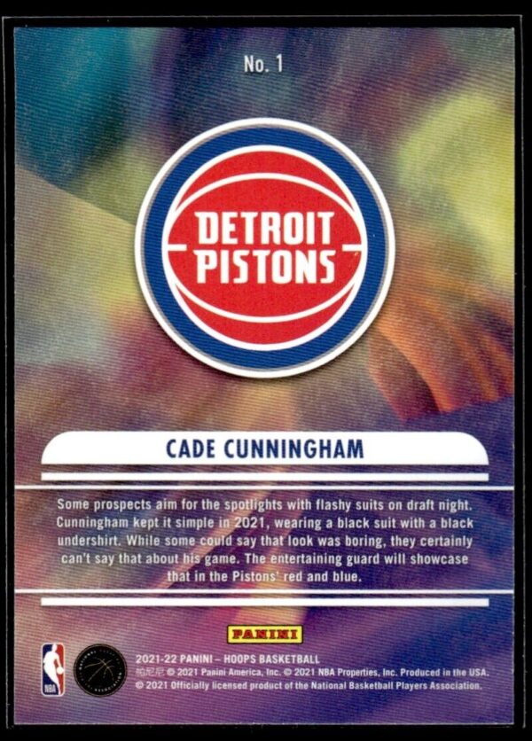 _10 2021 Hoops We Got Next Detroit Pistons #1 Cade Cunningham RC Rookie