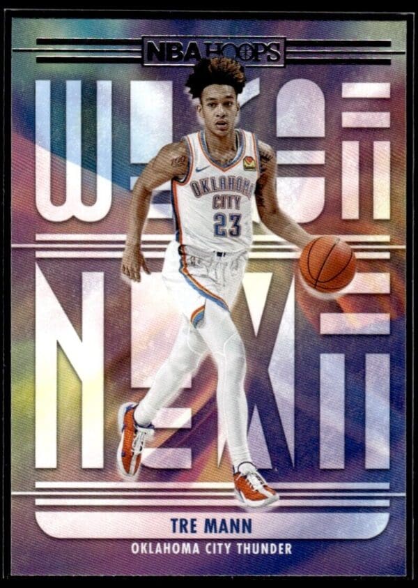 _10 2021 Hoops We Got Next Oklahoma City Thunder #18 Tre Mann RC Rookie