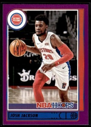 _10 2021 Hoops Detroit Pistons #185 Josh Jackson Purple