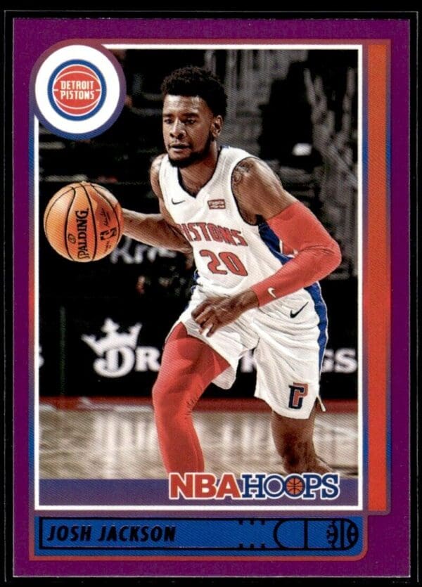 2021 Hoops Detroit Pistons #185 Josh Jackson Purple