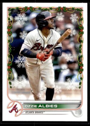 _10 2022 Topps Holiday Atlanta Braves #163 Ozzie Albies