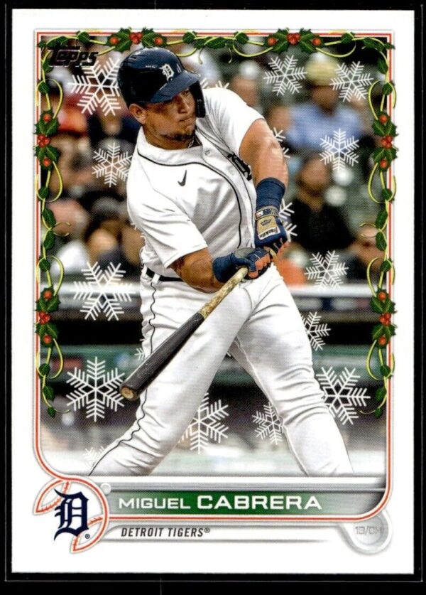 2022 Topps Holiday Detroit Tigers #8 Miguel Cabrera