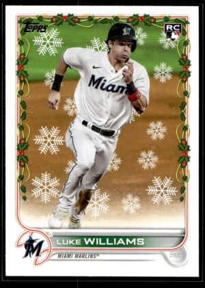 2022 Topps Holiday Philadelphia Phillies #186 Luke Williams RC Rookie