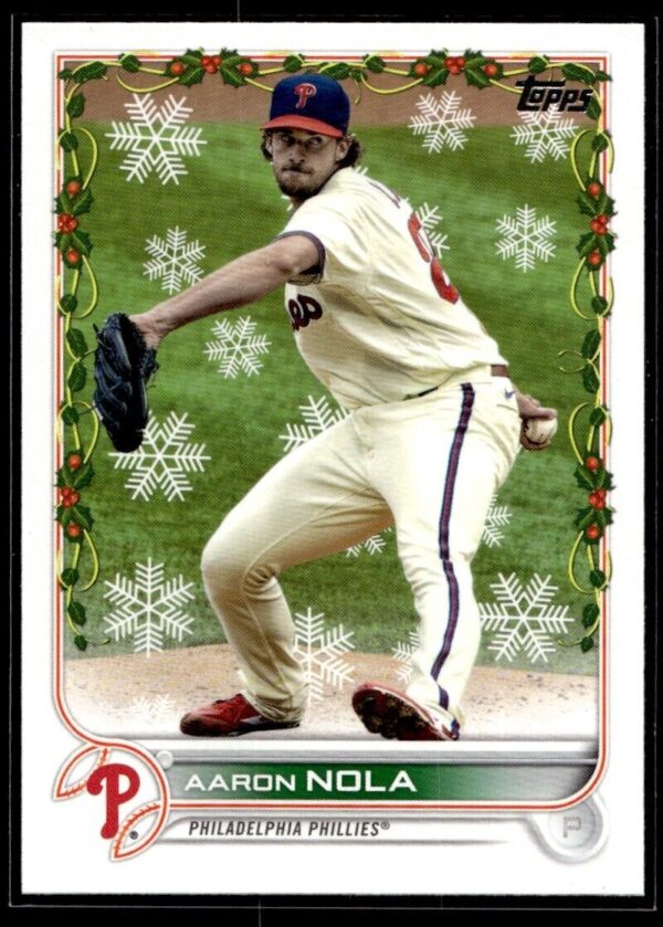 _10 2022 Topps Holiday Philadelphia Phillies #74 Aaron Nola