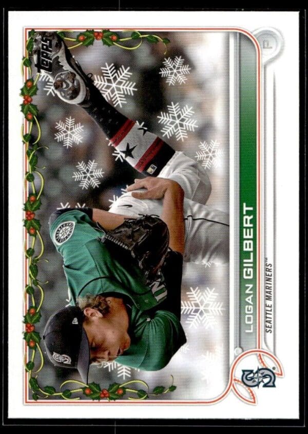 2022 Topps Holiday Seattle Mariners #64 Logan Gilbert