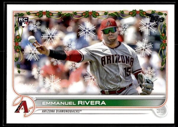 _10 2022 Topps Holiday Kansas City Royals #20 Emmanuel Rivera RC Rookie
