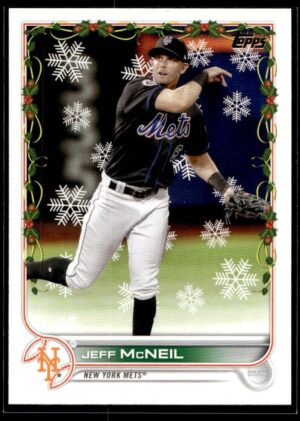 _10 2022 Topps Holiday New York Mets #59 Jeff McNeil