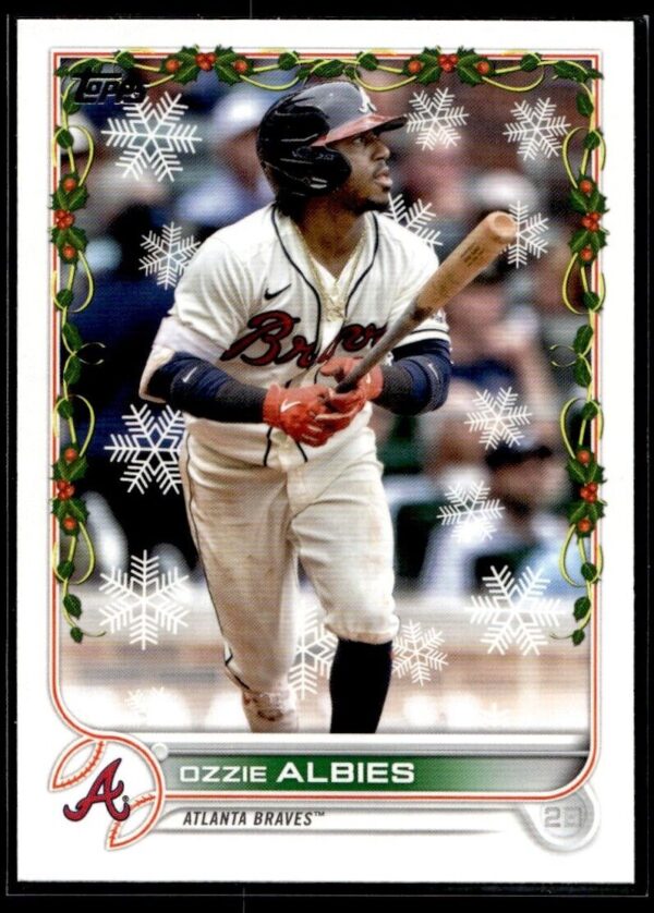2022 Topps Holiday Atlanta Braves #163 Ozzie Albies