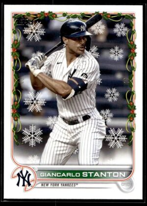 _10 2022 Topps Holiday New York Yankees #102 Giancarlo Stanton