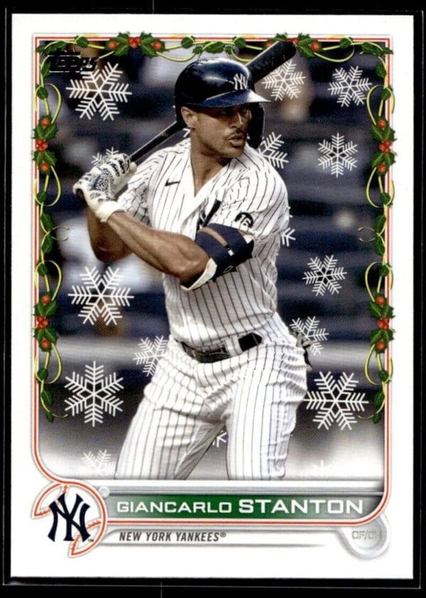 _10 2022 Topps Holiday New York Yankees #102 Giancarlo Stanton