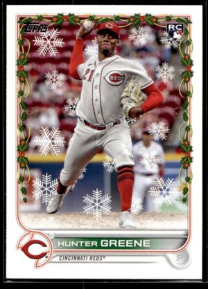 2022 Topps Holiday Dayton Dragons #130 Hunter Greene RC Rookie