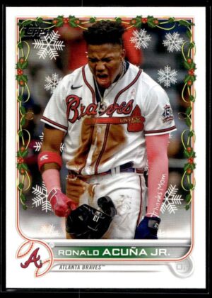 2022 Topps Holiday Atlanta Braves #88 Ronald Acuña Jr.