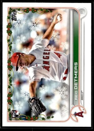 2022 Topps Holiday AZL Angels #147 Reid Detmers RC Rookie