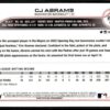 2022 Topps Holiday Fort Wayne TinCaps #112 CJ Abrams RC Rookie