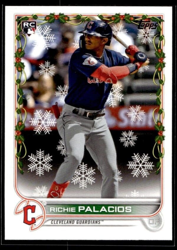 _10 2022 Topps Holiday Cleveland Guardians #69 Richie Palacios RC Rookie