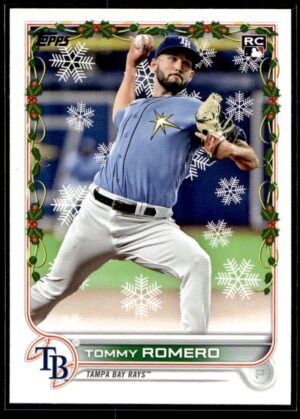 _10 2022 Topps Holiday Tampa Bay Rays #75 Tommy Romero RC Rookie