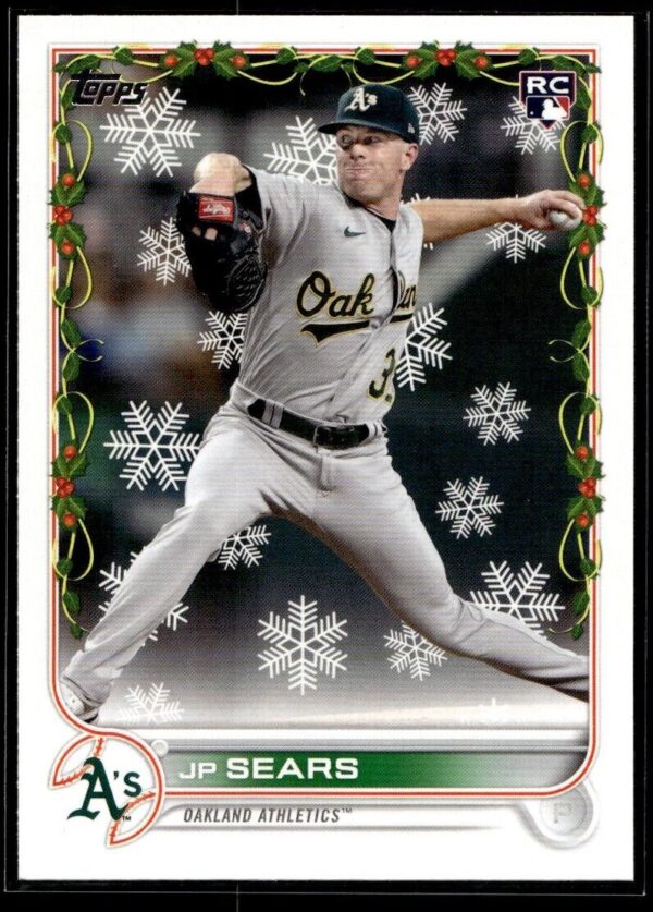 2022 Topps Holiday New York Yankees #80 JP Sears RC Rookie
