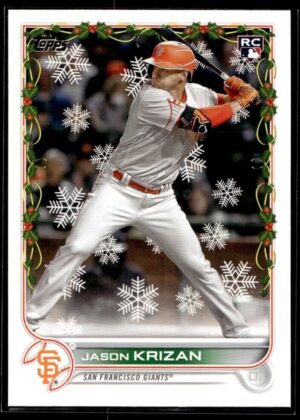 2022 Topps Holiday San Francisco Giants #29 Jason Krizan RC Rookie
