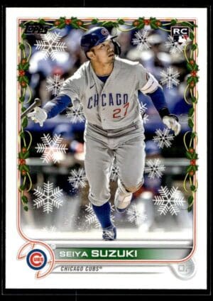 2022 Topps Holiday Chicago Cubs #177 Seiya Suzuki RC Rookie
