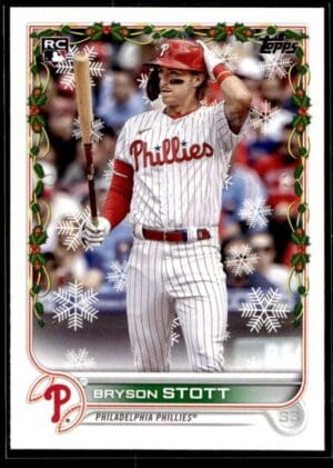 2022 Topps Holiday Philadelphia Phillies #133 Bryson Stott RC Rookie