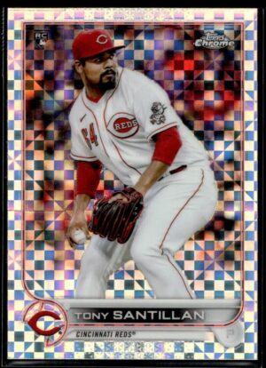 2022 Topps Chrome Tony Santillan Cincinnati Reds #193 XFractor