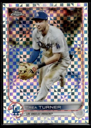 2022 Topps Chrome Trea Turner Los Angeles Dodgers #190 XFractor