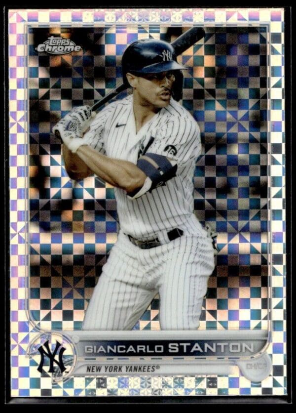 2022 Topps Chrome Giancarlo Stanton New York Yankees #139 XFractor