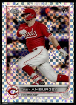 2022 Topps Chrome Trey Amburgey Cincinnati Reds #61 XFractor