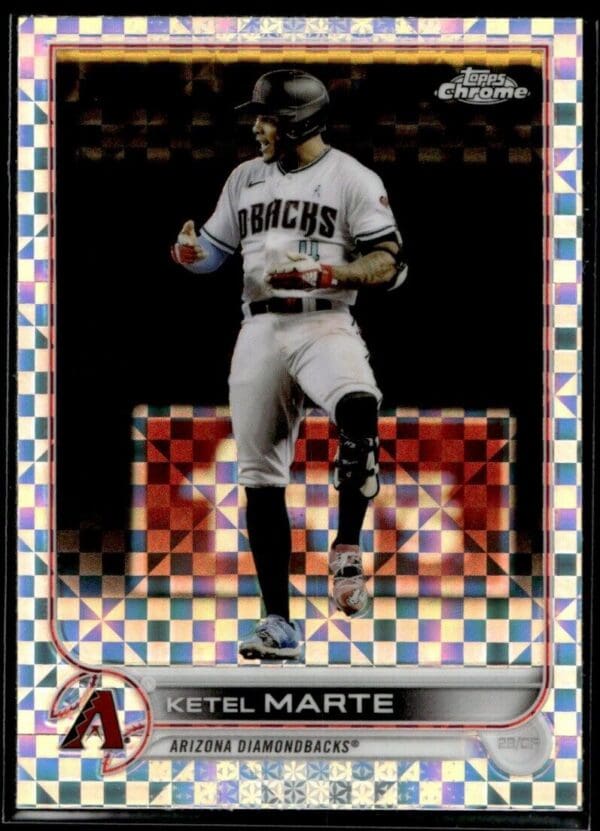 2022 Topps Chrome Ketel Marte Arizona Diamondbacks #124 XFractor