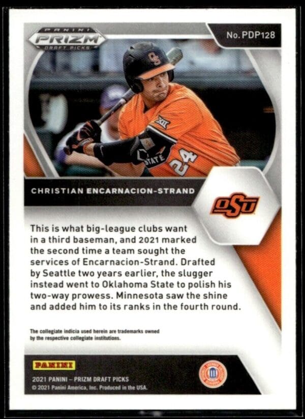 2021 Panini Prizm Draft Picks Christian Encarnacion-Strand #128