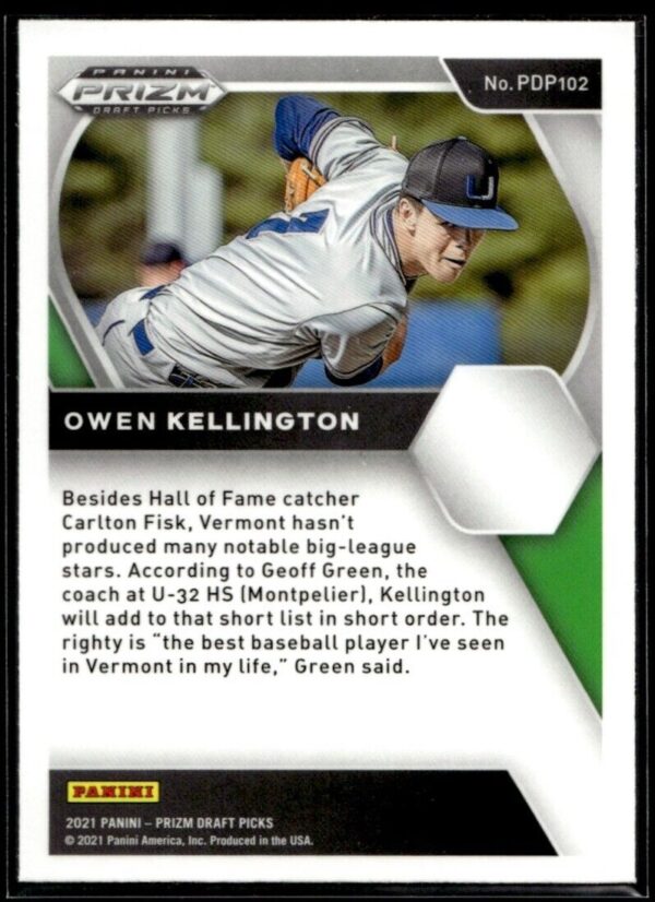 2021 Panini Prizm Draft Picks Owen Kellington #102