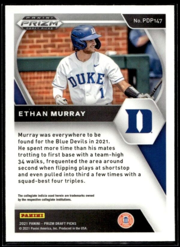 2021 Panini Prizm Draft Picks Ethan Murray #147