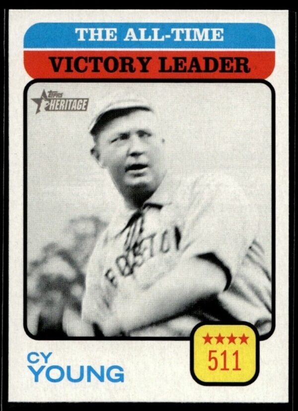 2022 TOPPS HERITAGE - ALL-TIME VICTORY LEADER - CY YOUNG (#472-SP)