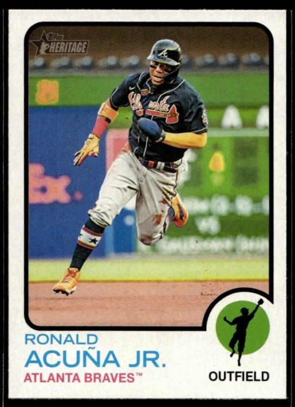 _10 2022 Topps Heritage Ronald Acuña Jr. Atlanta Braves #223
