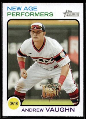 2022 Topps Heritage New Age Performers Andrew Vaughn Chicago White Sox #NAP-25