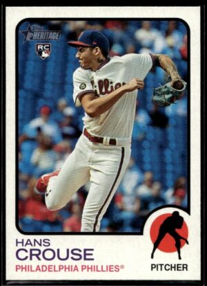 2022 Topps Heritage Hans Crouse Rookie Philadelphia Phillies #377