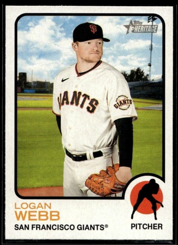 2022 Topps Heritage Logan Webb San Francisco Giants #358