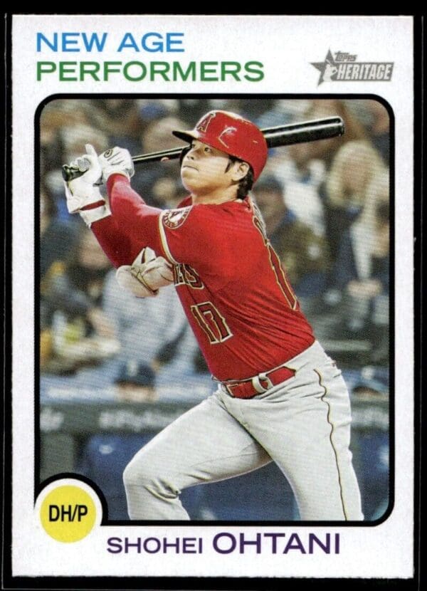 2022 Topps Heritage New Age Performers Shohei Ohtani Los Angeles Angels #NAP-4