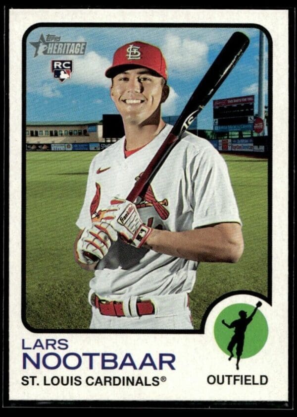 2022 Topps Heritage Lars Nootbaar Rookie St. Louis Cardinals #32
