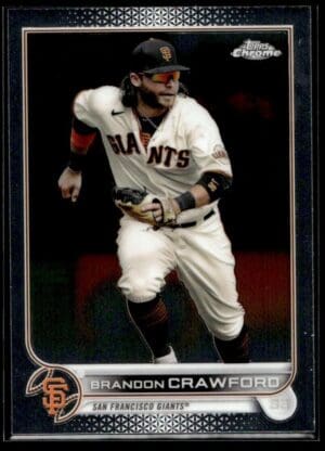2022 Topps Chrome Brandon Crawford San Francisco Giants #115