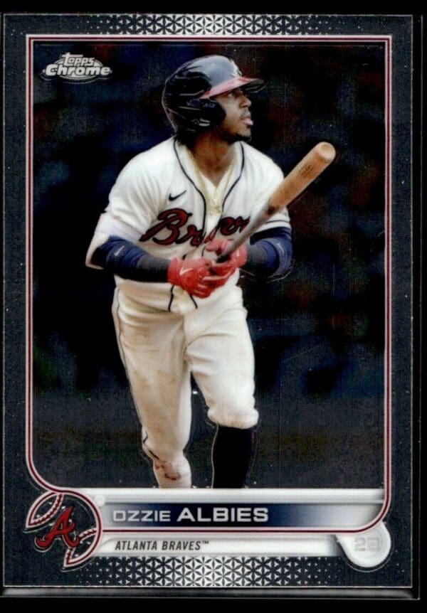 2022 Topps Chrome Ozzie Albies Atlanta Braves #205