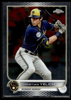 2022 Topps Chrome Milwaukee Brewers #210 Christian Yelich