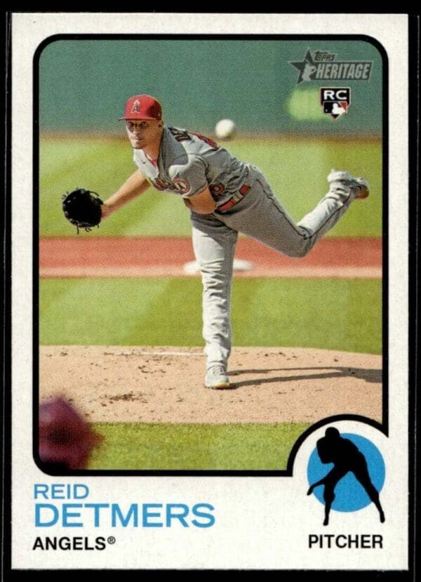 2022 Topps Heritage Los Angeles Angels #24 Reid Detmers