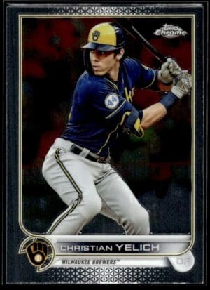 2022 Topps Chrome Christian Yelich Milwaukee Brewers #210