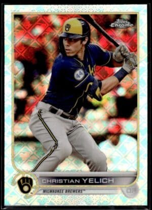2022 Topps Chrome Christian Yelich Milwaukee Brewers #106 Logofractor Refractor