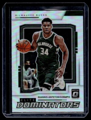2021 Optic Milwaukee Bucks #5 Giannis Antetokounmpo Elite Dominators Holo