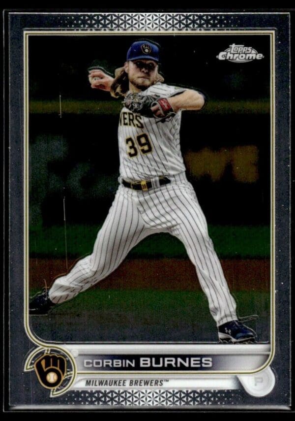 2022 Topps Chrome Corbin Burnes Milwaukee Brewers #167