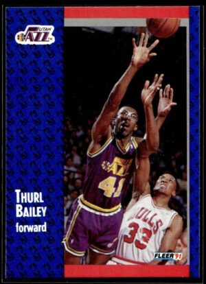 1991 Fleer Utah Jazz #197 Thurl Bailey