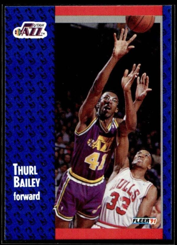 1991 Fleer Utah Jazz #197 Thurl Bailey